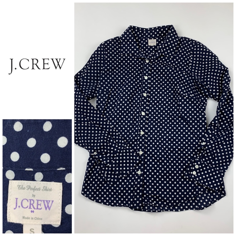 🚨 Final Sale🚨 J. Crew Perfect Polka Dot Sh…